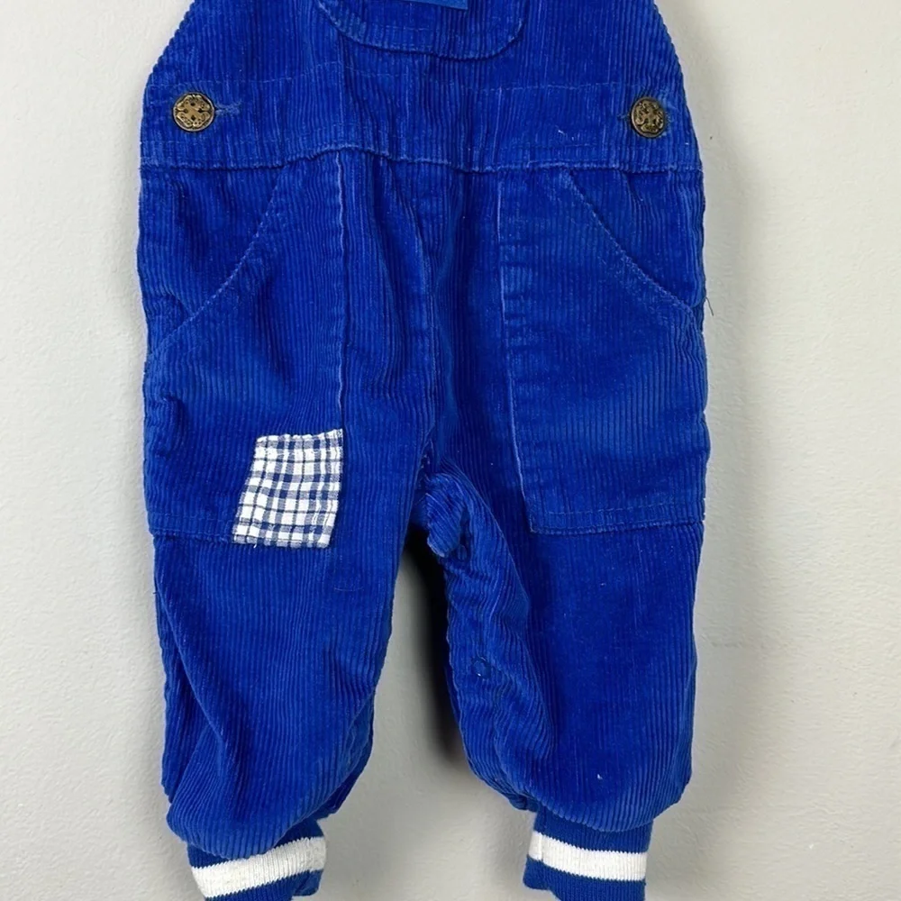 Vintage OshKosh B’gosh Vestbak Blue Corduroy Overalls 3-6 M